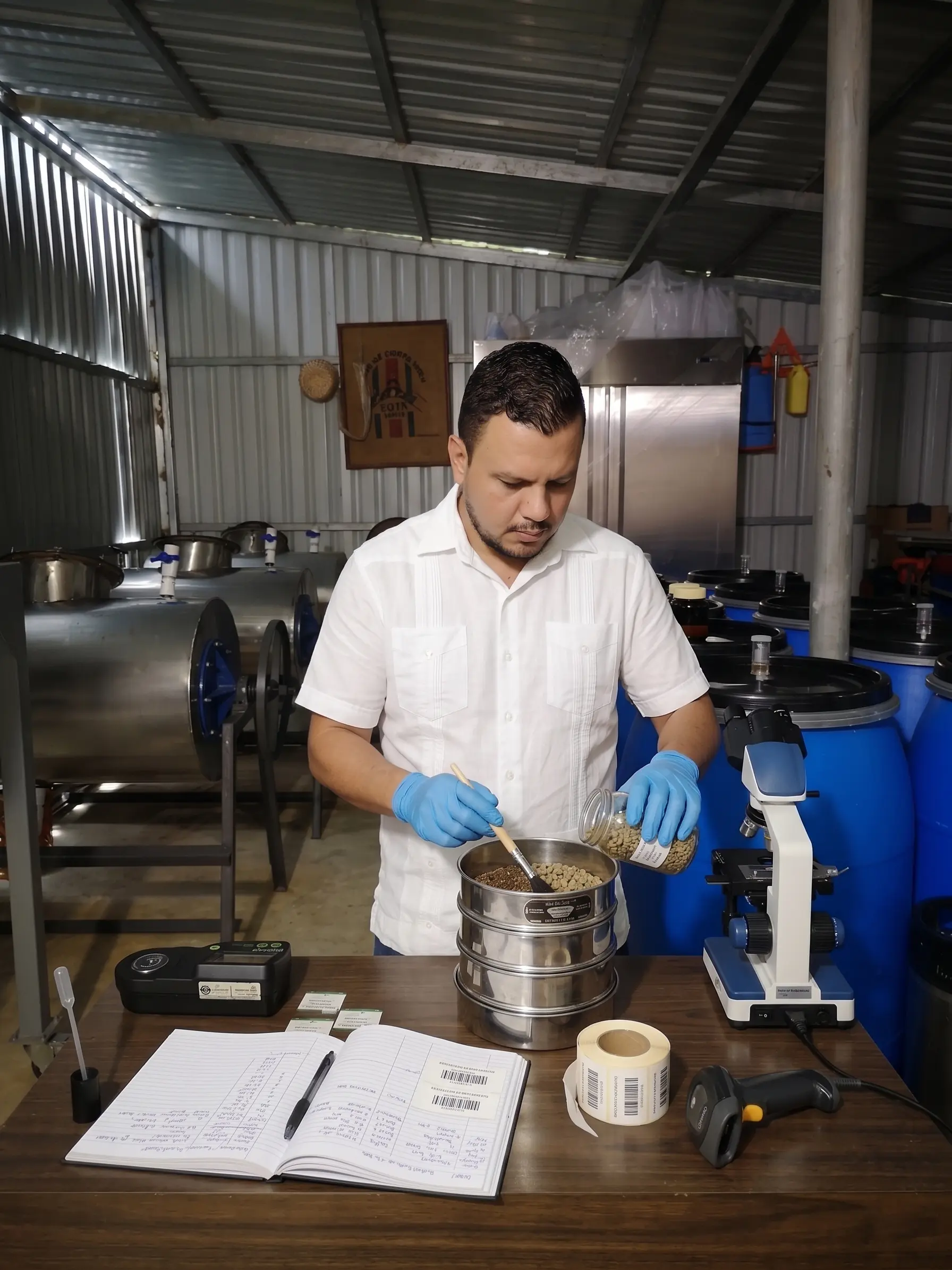 Preparación en laboratorio