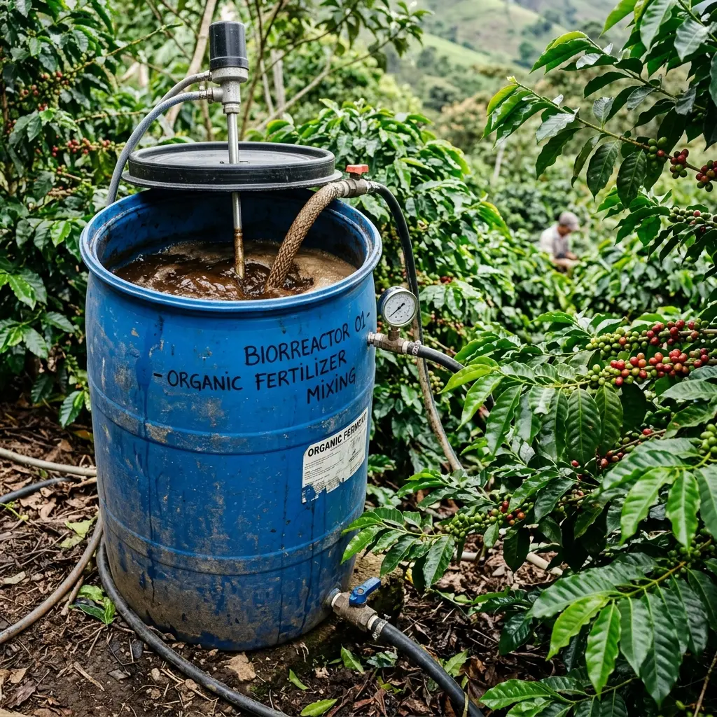 Biorreactores caseros para agricultura
